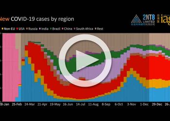 截至2021年1月26日的全球新冠確診病例