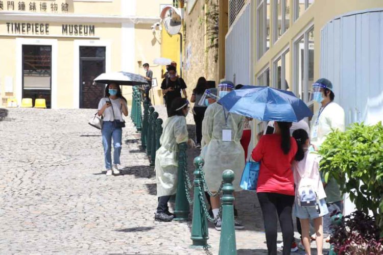 澳門確診數達170人 將進行第三次全民核檢