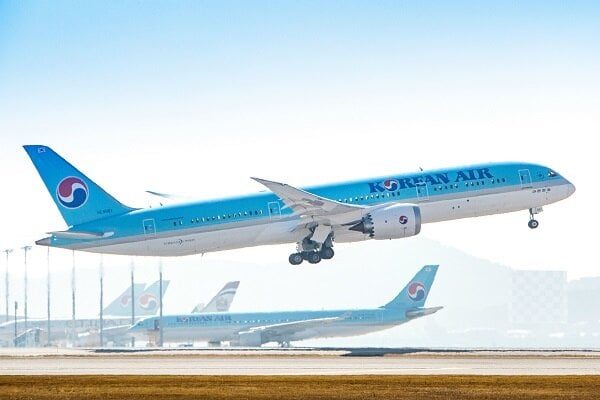 2022年第三季度，韩国航空客运量按年增长一倍以上
