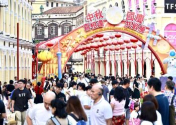 黃金週期間澳門接待旅客932,365人次，日均旅客量恢復至疫前水平84%