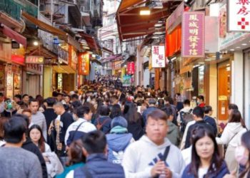 1月澳門入境旅客人數按月微跌至2,861,609人次