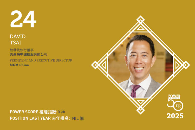 2025年亞博匯50強 第24位：David Tsai