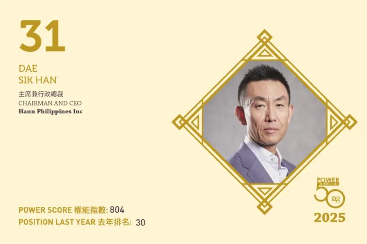 2025年亞博匯50強 第31位:Dae Sik Han