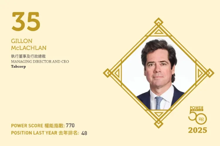 2025年亞博匯50強 第35位：Gillon McLachlan