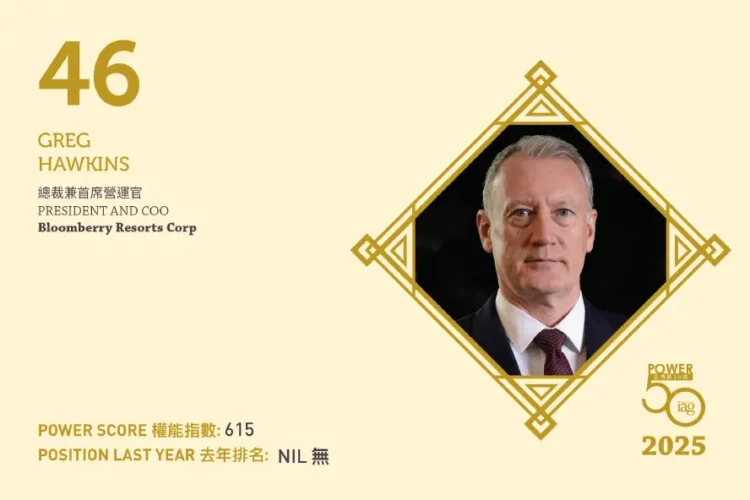 2025年亞博匯50強 第46位:Greg Hawkins